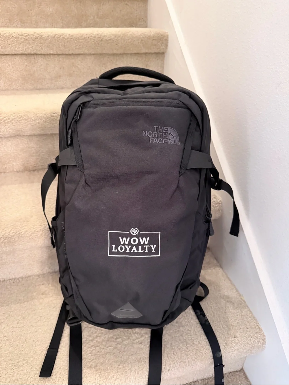 The North Face Black Men's Backpack travel laptop 20x11x7”